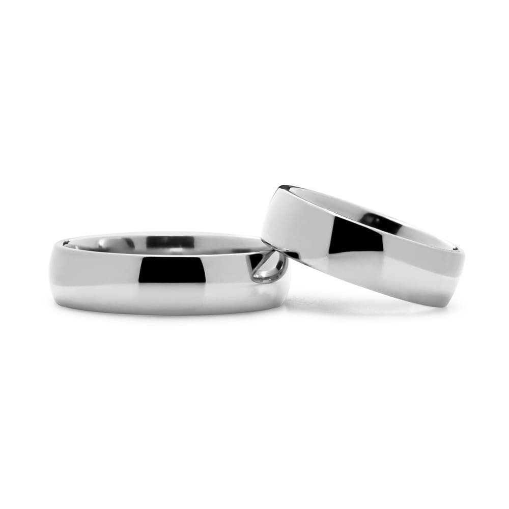 Platininių žiedų pora "VMA PT5 6.00 mm"
