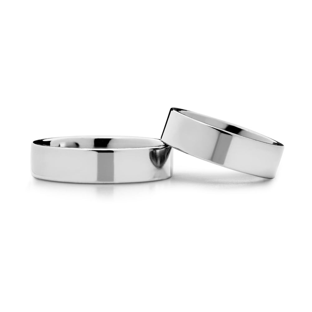 Platininių žiedų pora "VMA PT6, 6.00 mm"