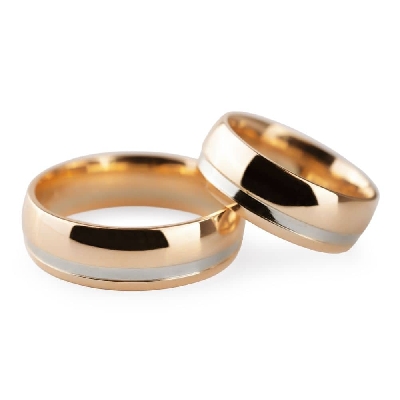 Auksiniai vestuviniai žiedai "VK127"