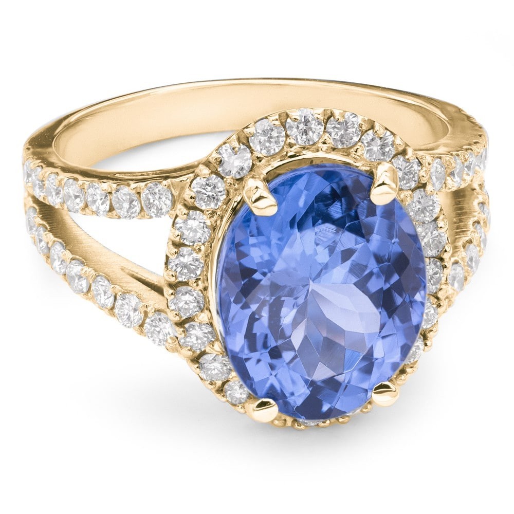 Gold ring with gemstones "Colors 5"