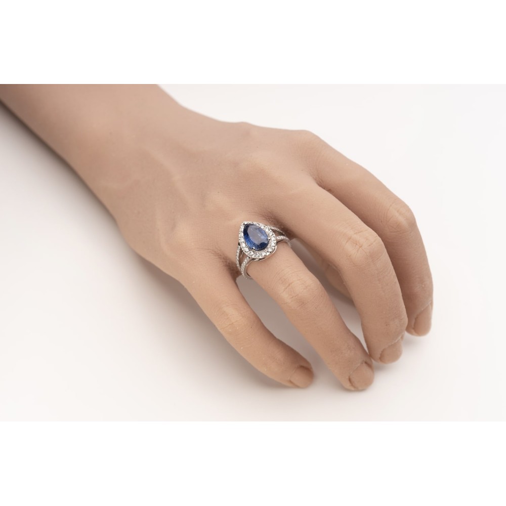Gold ring with gemstones "Colors 8"