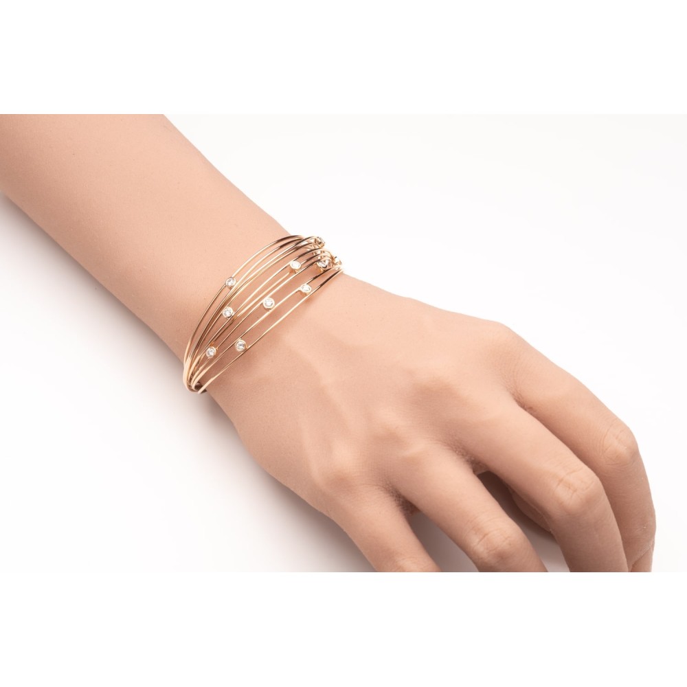 Gold bracelet with diamonds "Life 43"