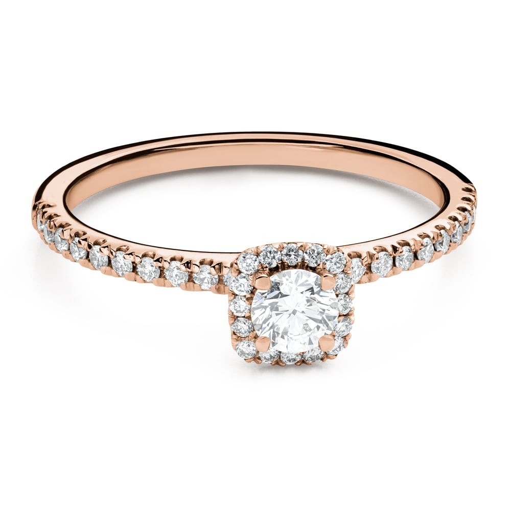 Engagment ring with brilliants "Bouquet of diamonds 9"