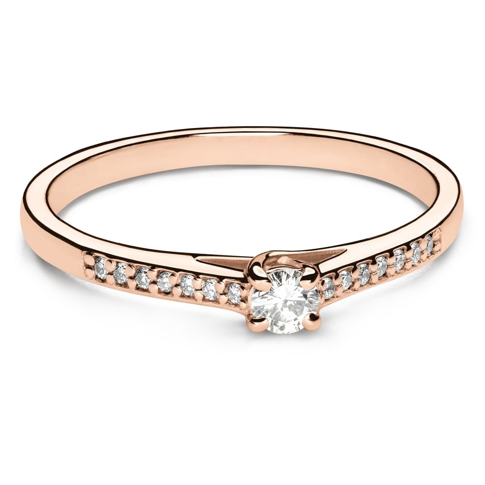 Žiedas su briliantais "Susipynę likimai 66"