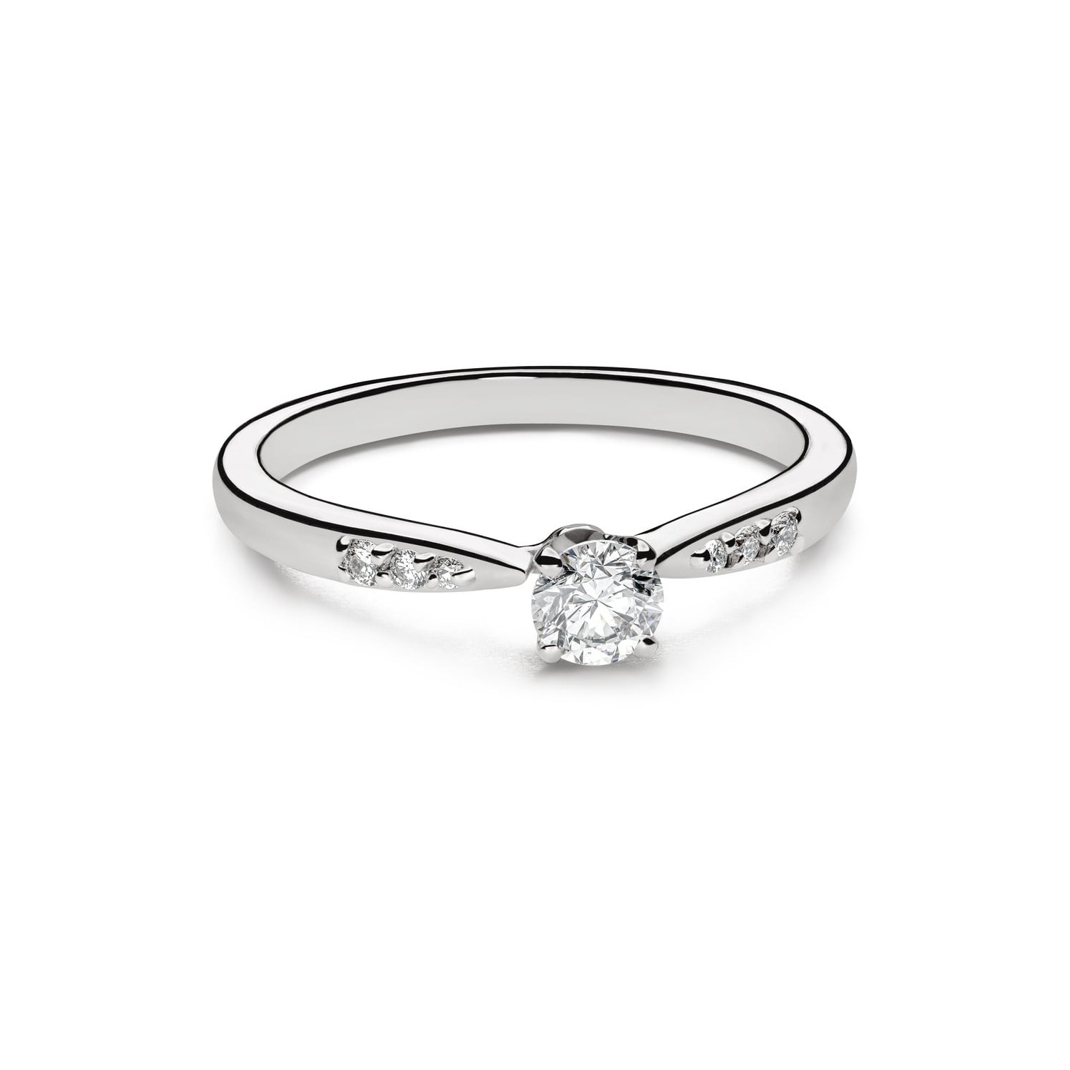 Engagement ring with brilliant "Grace 76"