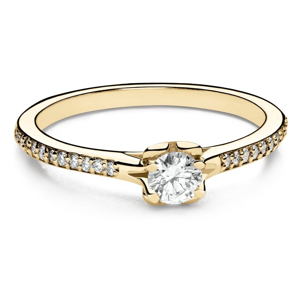 Engagment ring with brilliants "The only one 35"