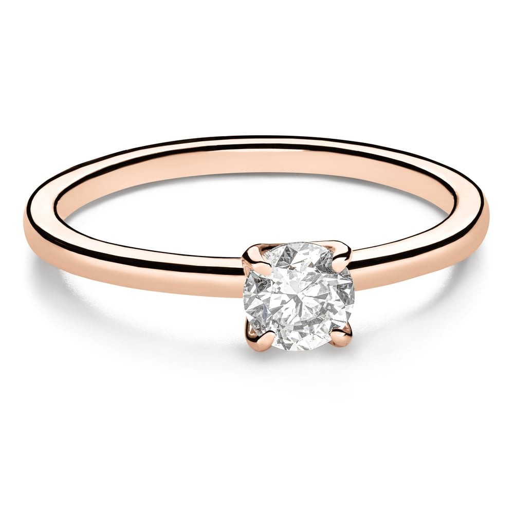 Engagement ring with brilliant "Goddess 79"