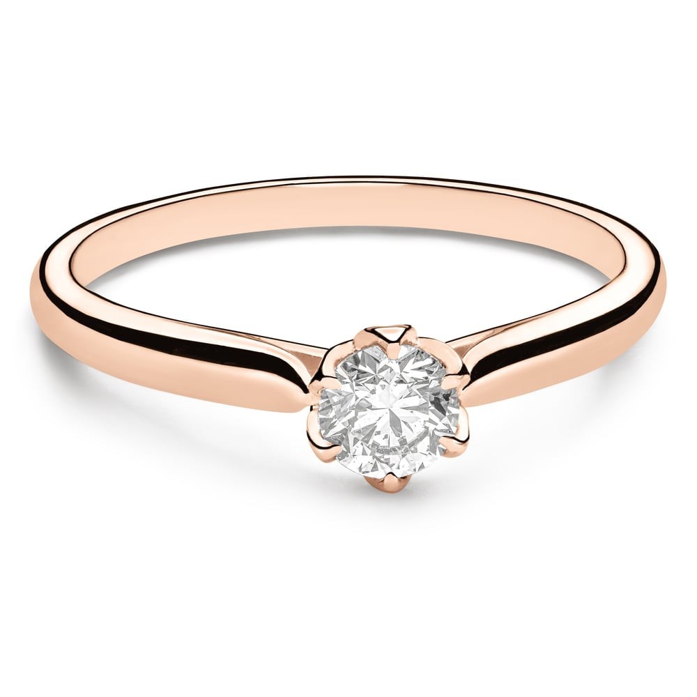 Engagement ring with brilliant "The only one 15"