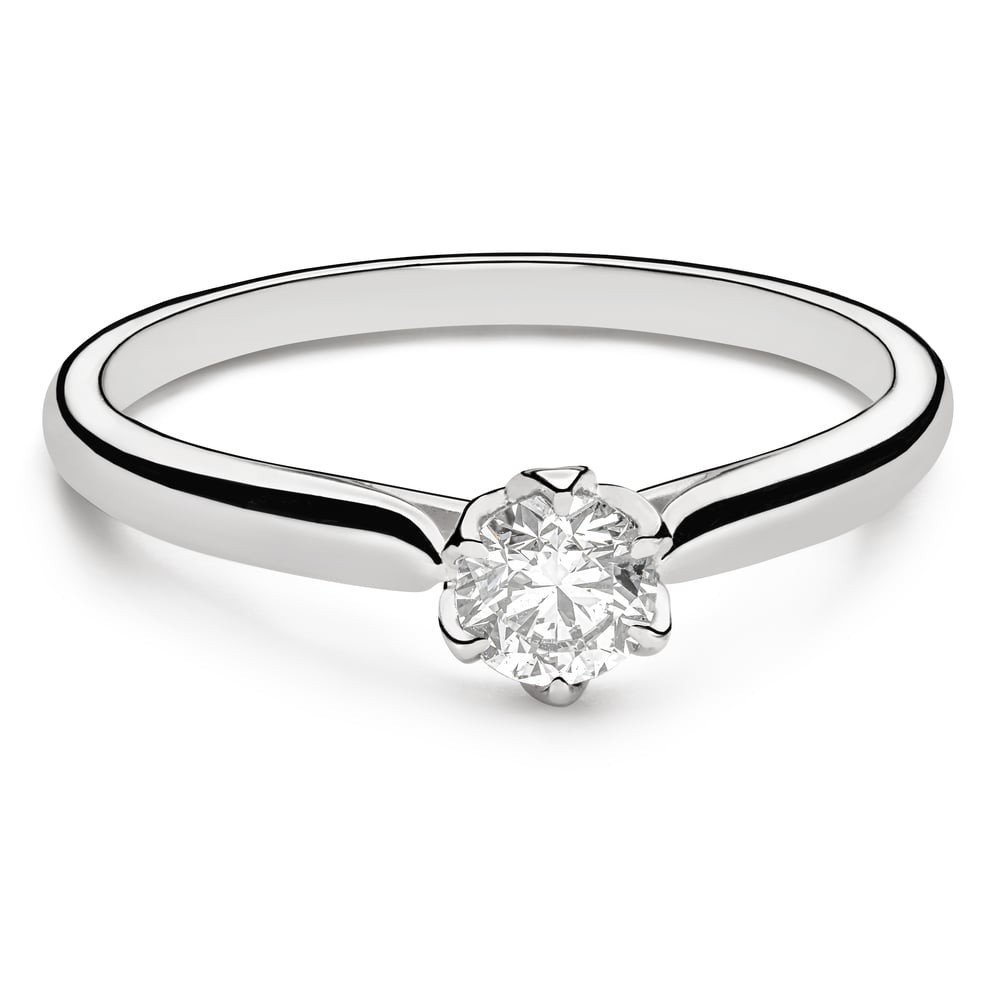 Gold ring with brilliant diamond "The only one 13"
