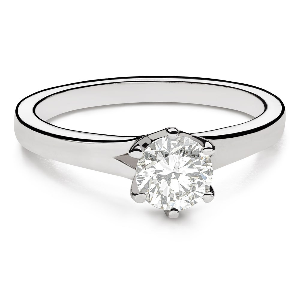 Engagement ring with brilliant "The only one 49"