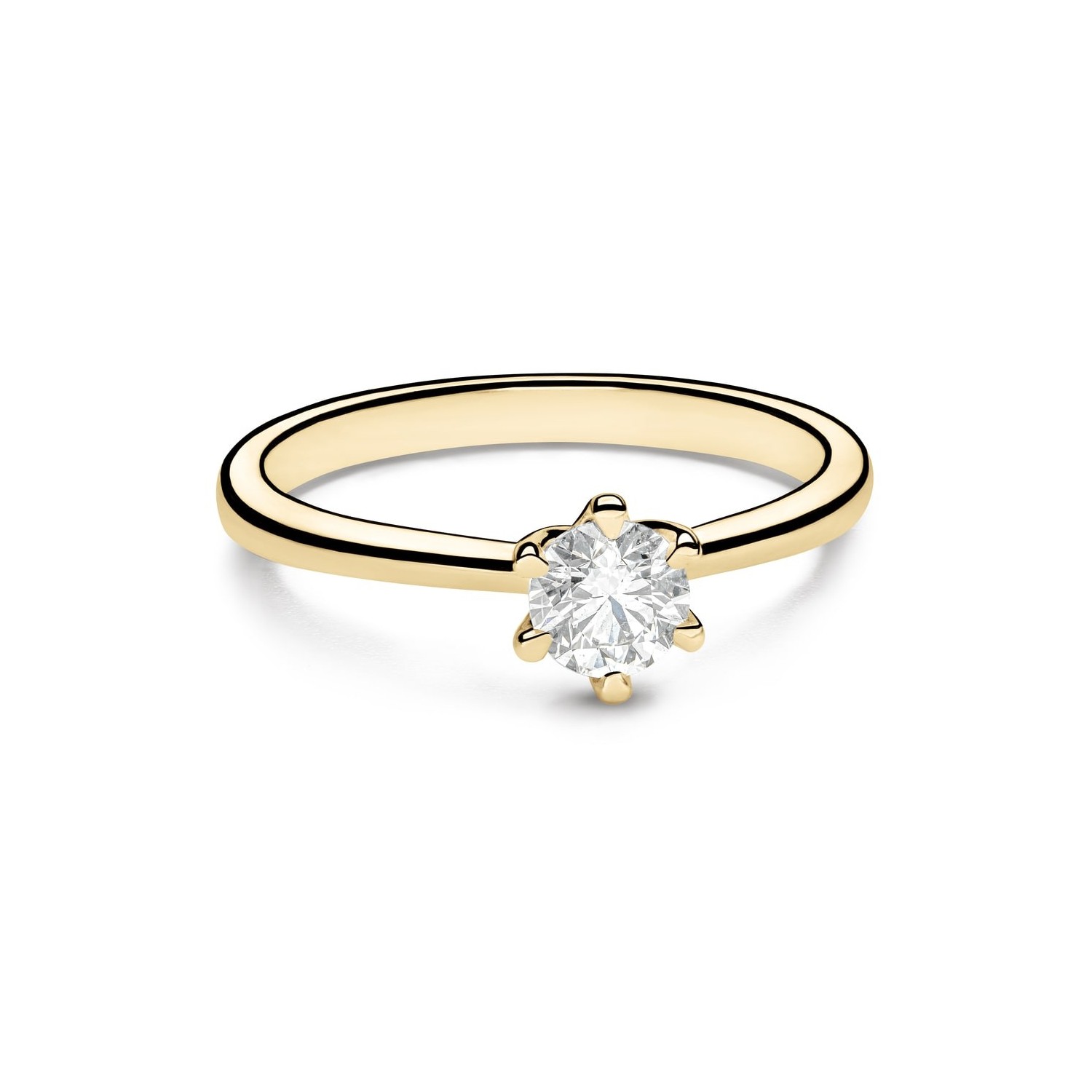 Engagement ring with brilliant "The queen 44"
