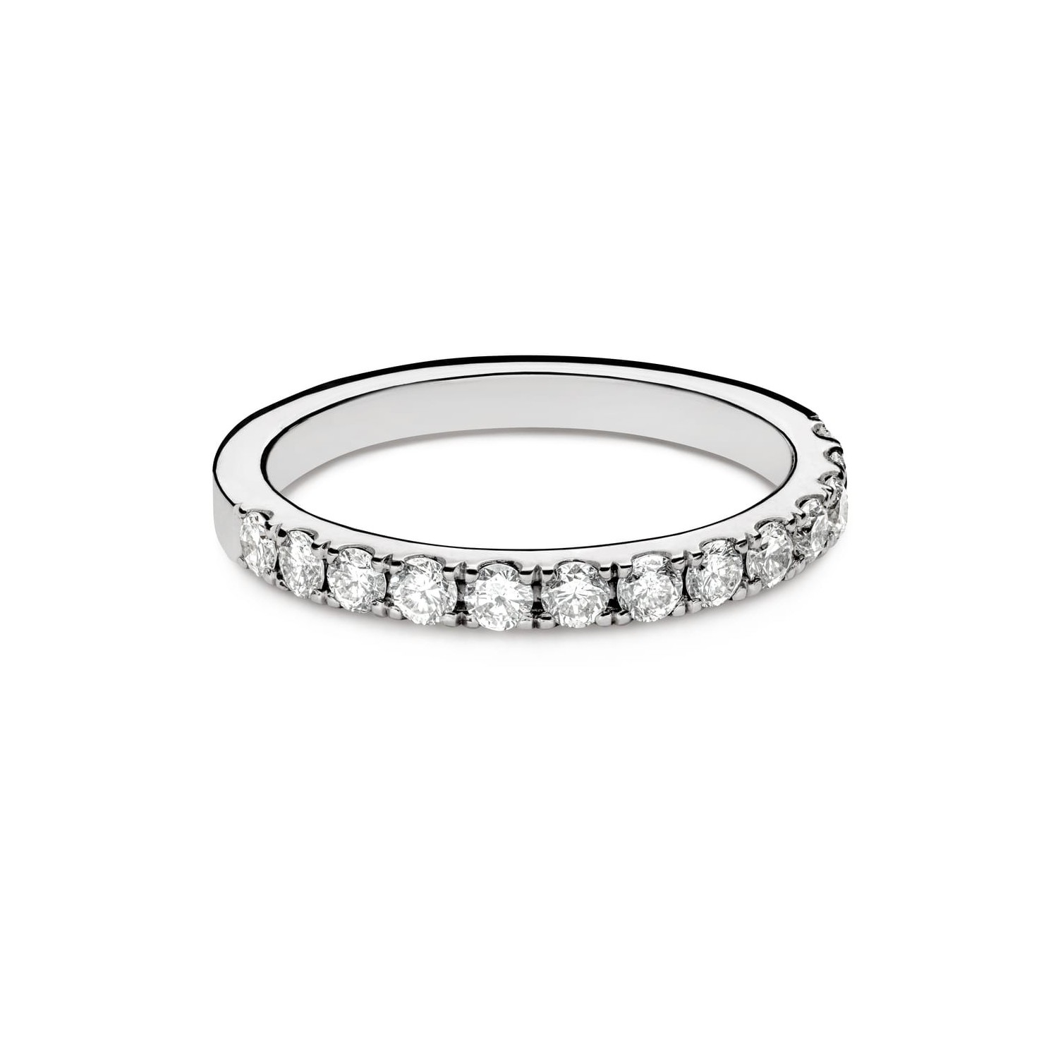 Gold ring with brilliants "Diamond strip 67"