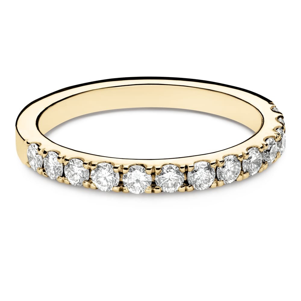 Gold ring with brilliants "Diamond strip 68"