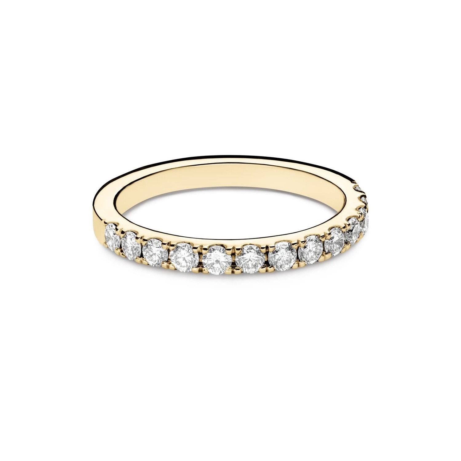 Gold ring with brilliants "Diamond strip 68"