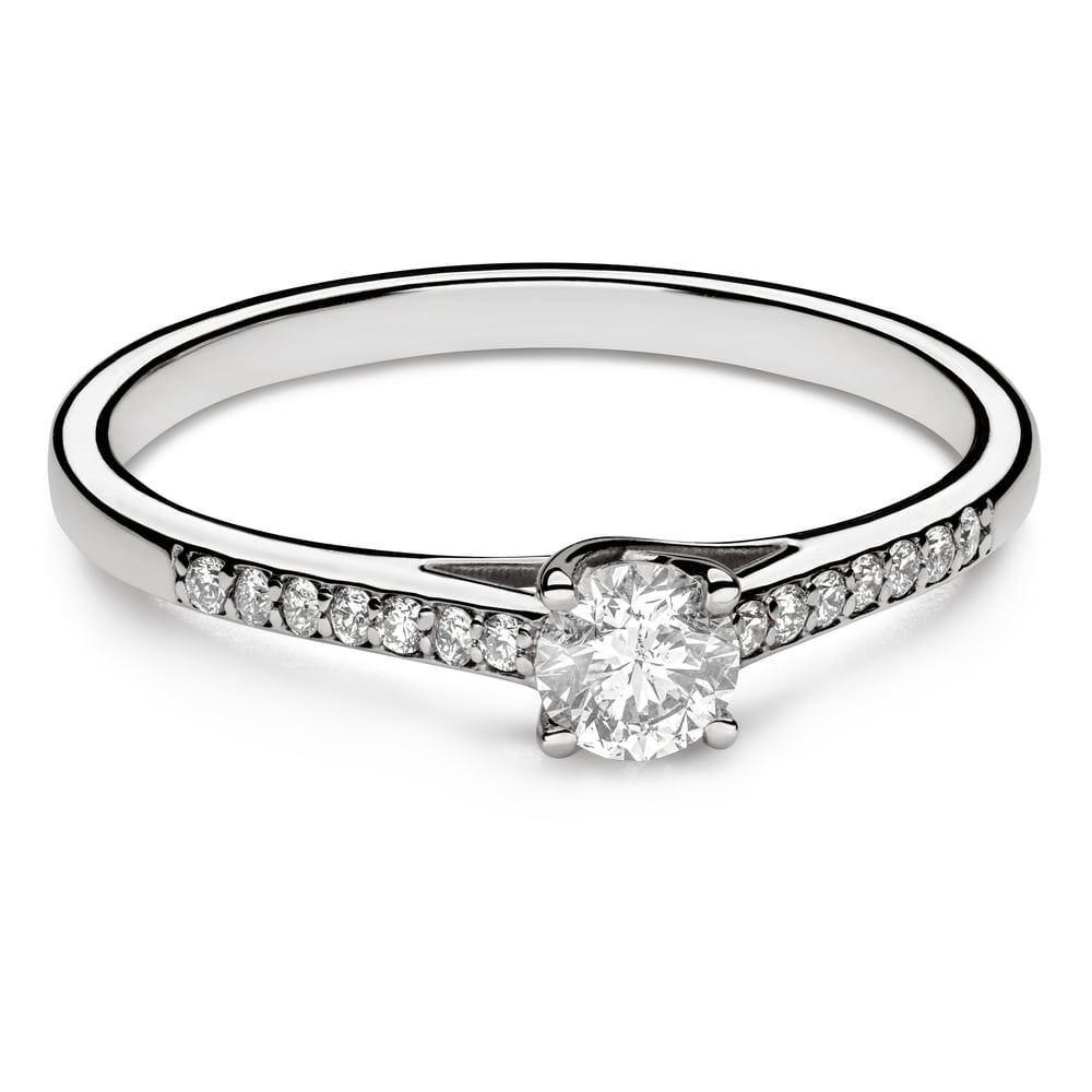 Engagment ring with brilliants "Intertwined destinies 61"