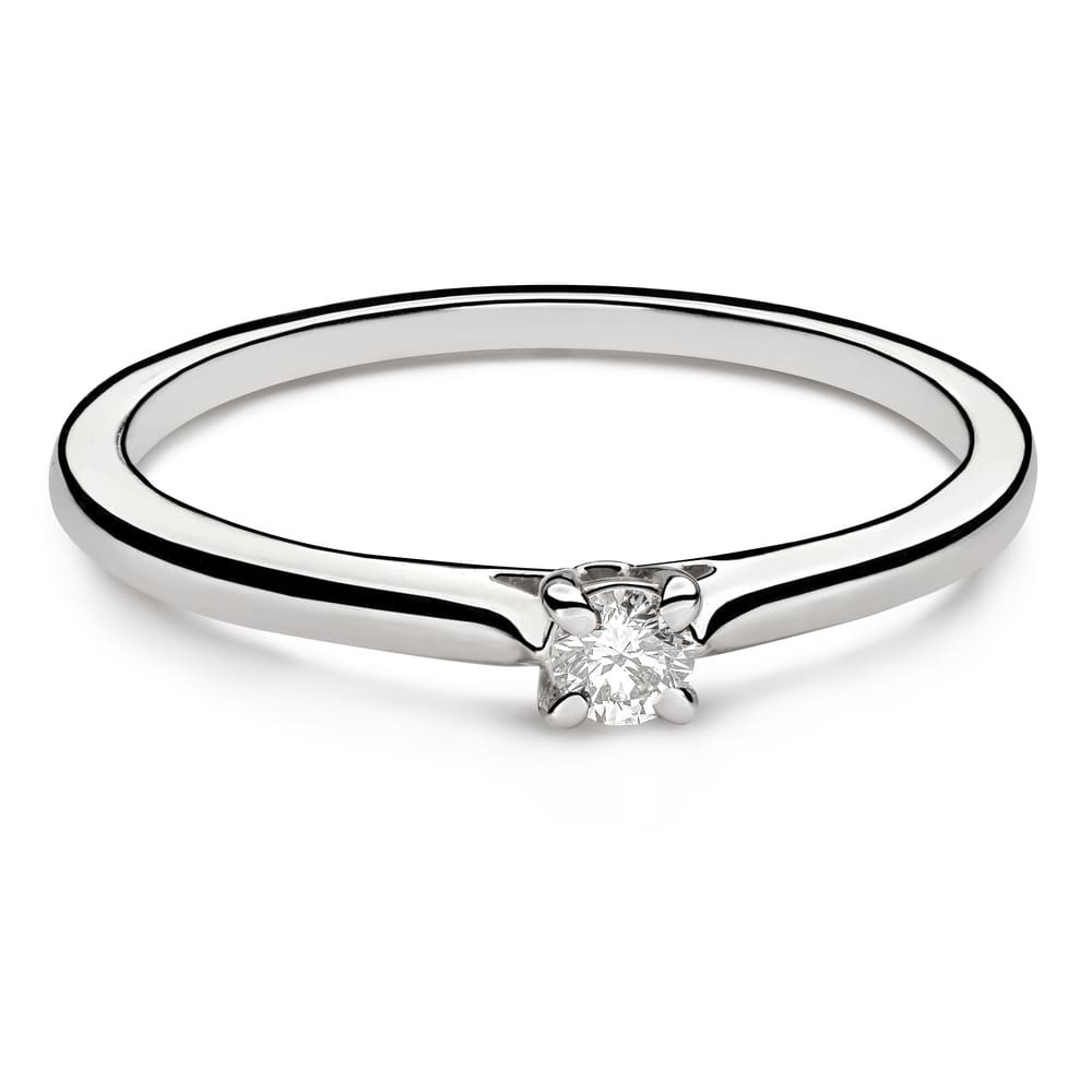 Engagement ring with brilliant "Goddess 83"