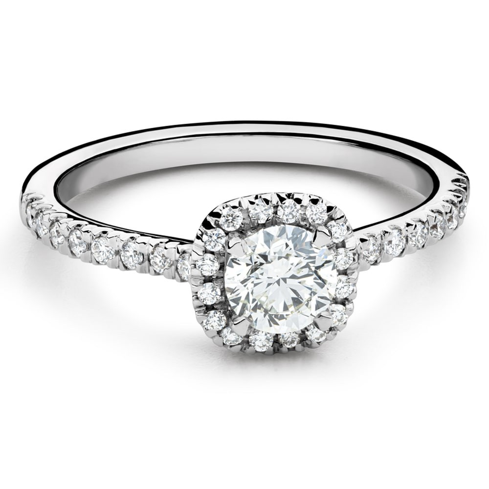 Engagment ring with brilliants "Bouquet of diamonds 67"