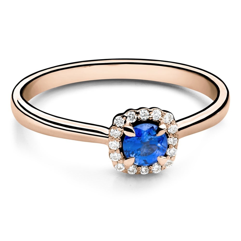 Engagement ring with gemstones "Sapphire 36"