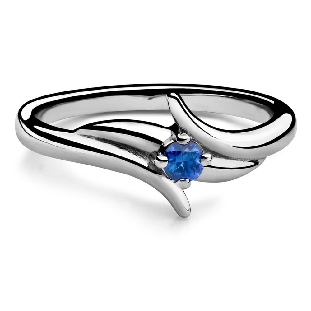 Engagement ring with gemstones "Sapphire 44"