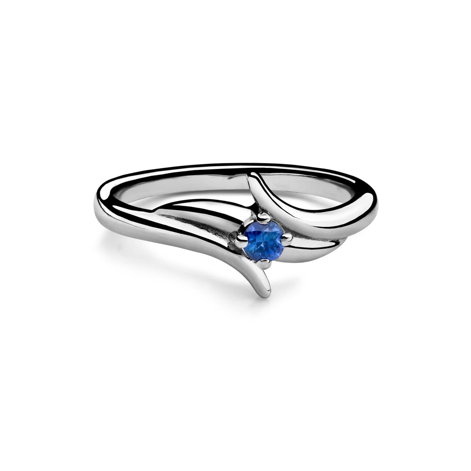 Engagement ring with gemstones "Sapphire 44"