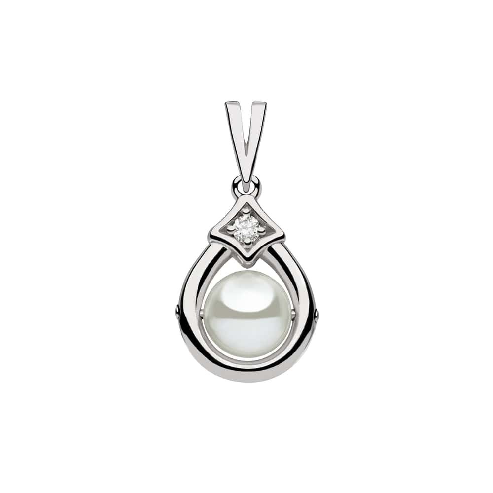Gold pendant with brilliants "Elegance 10"