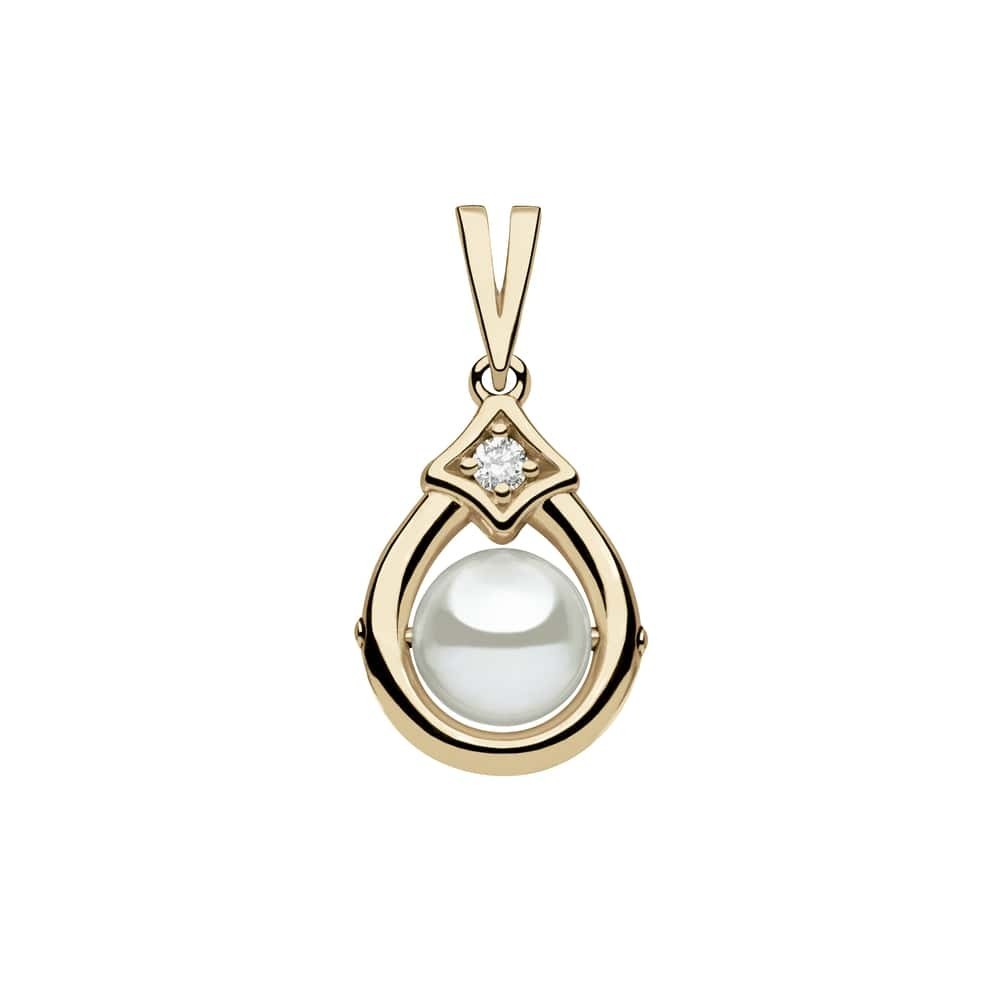 Gold pendant with brilliants "Elegance 11"