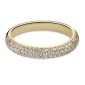 Gold ring with brilliants "Diamond strip 74"