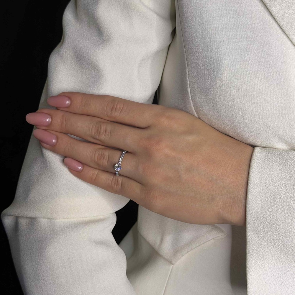 Engagment ring with brilliants "Grace 52"