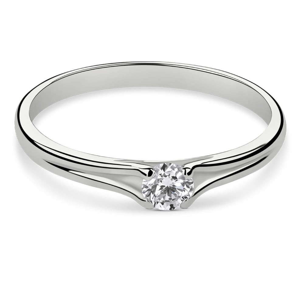 Engagement ring with brilliant "Subtle 1"