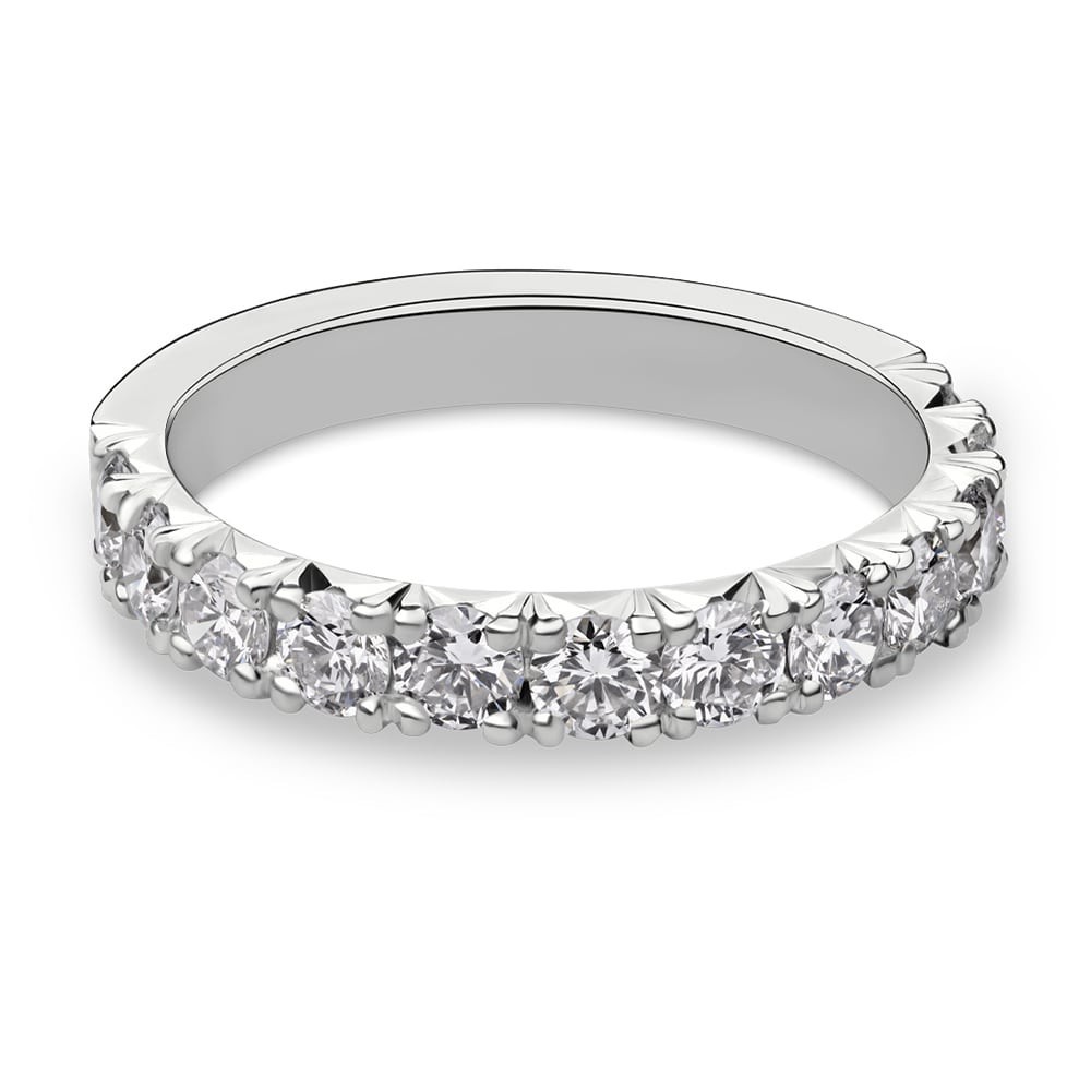 Gold ring with brilliants "Diamond strip 79"