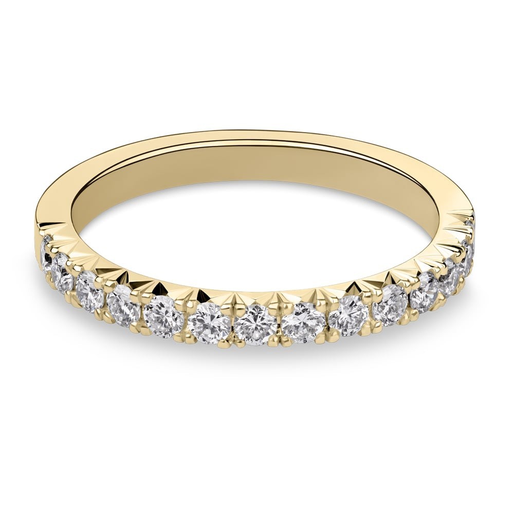 Gold ring with brilliants "Diamond strip 86"