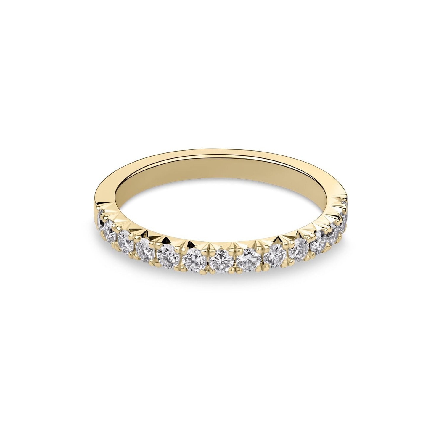 Gold ring with brilliants "Diamond strip 86"