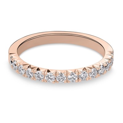 Gold ring with brilliants "Diamond strip 87"