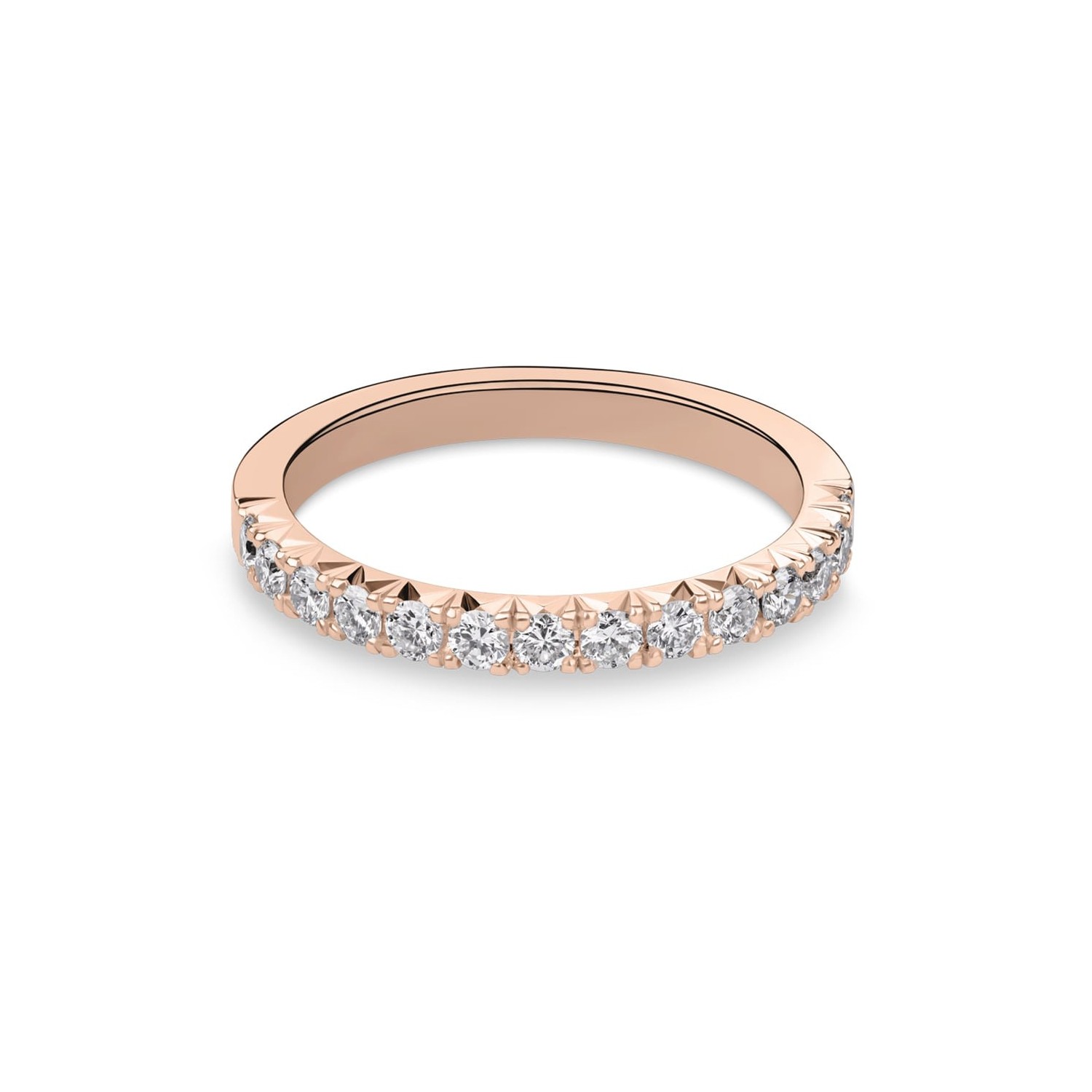 Gold ring with brilliants "Diamond strip 87"