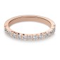 Gold ring with brilliants "Diamond strip 87"