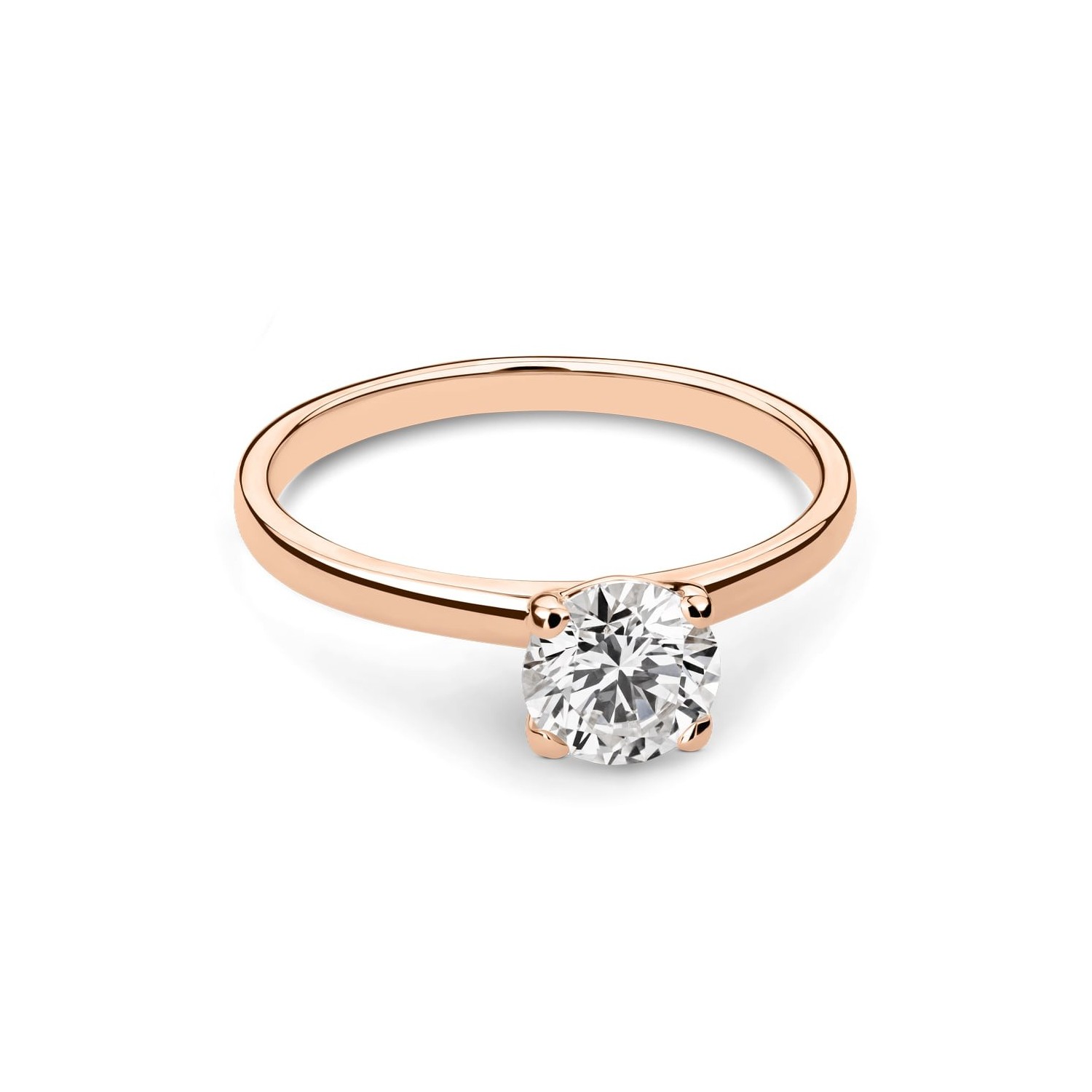 Engagement ring with brilliant "Goddess 088"