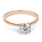 Engagement ring with brilliant "Goddess 088"