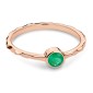 Engagement ring with gemstones "Emerald 116"