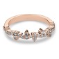 Gold ring with brilliants "Diamond strip 89"