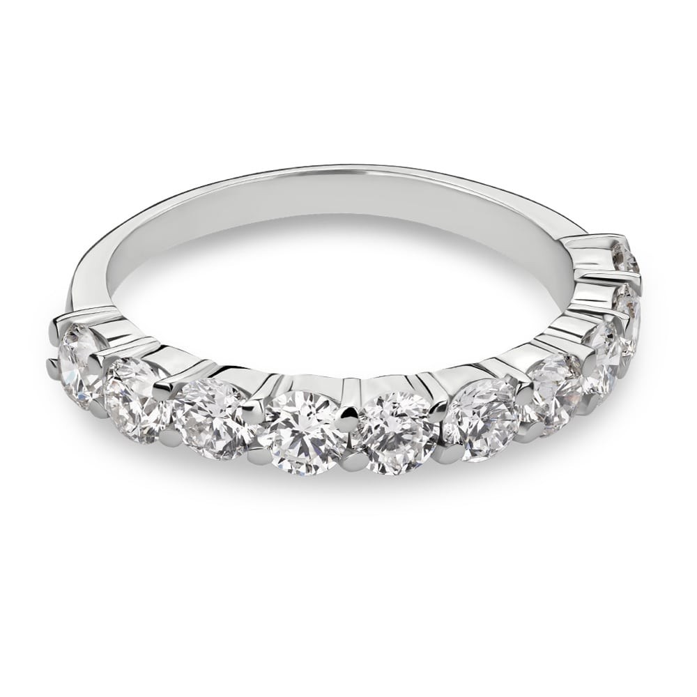 Gold ring with brilliants "Diamond strip 91"