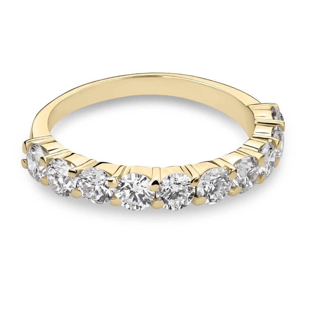 Gold ring with brilliants "Diamond strip 94"