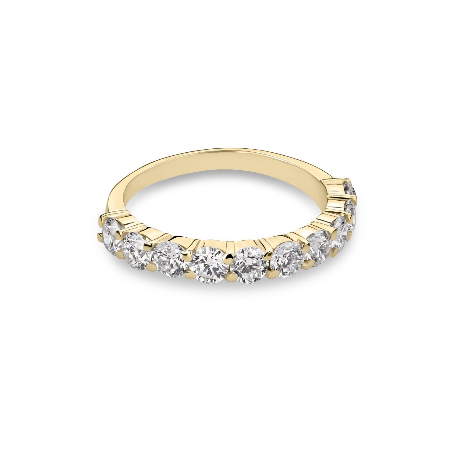 Gold ring with brilliants "Diamond strip 94"