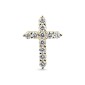 Gold pendant with brilliants "Diamond cross 14"