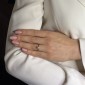 Engagement ring with brilliant "Unforgettable 5"