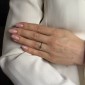 Engagement ring with gemstones "Emerald 116"
