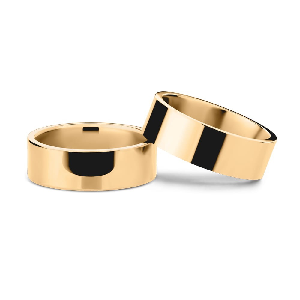 Gold wedding rings "VKA 61, 7.00mm"