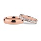 Golden wedding rings with diamonds "VMA 168"