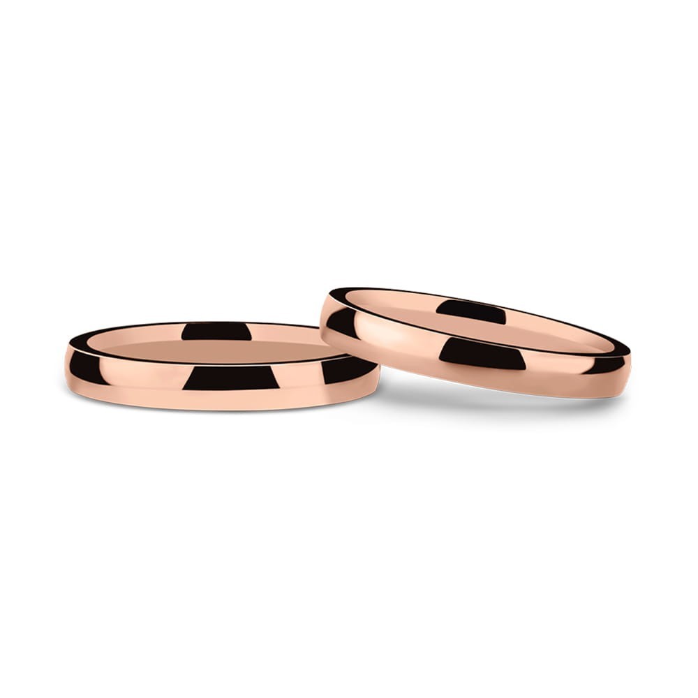 Gold wedding rings "VKA 171, 3.00mm"