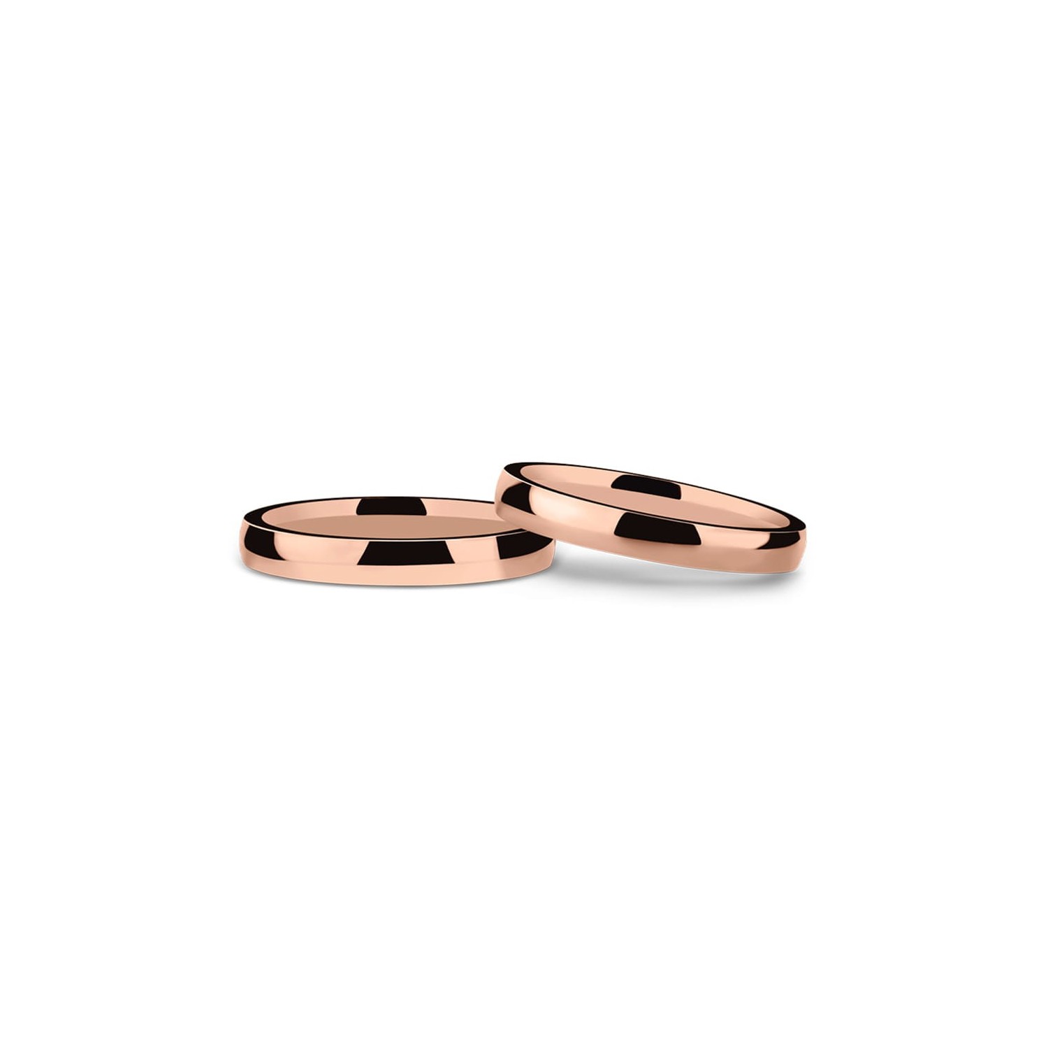 Gold wedding rings "VKA 171, 3.00mm"