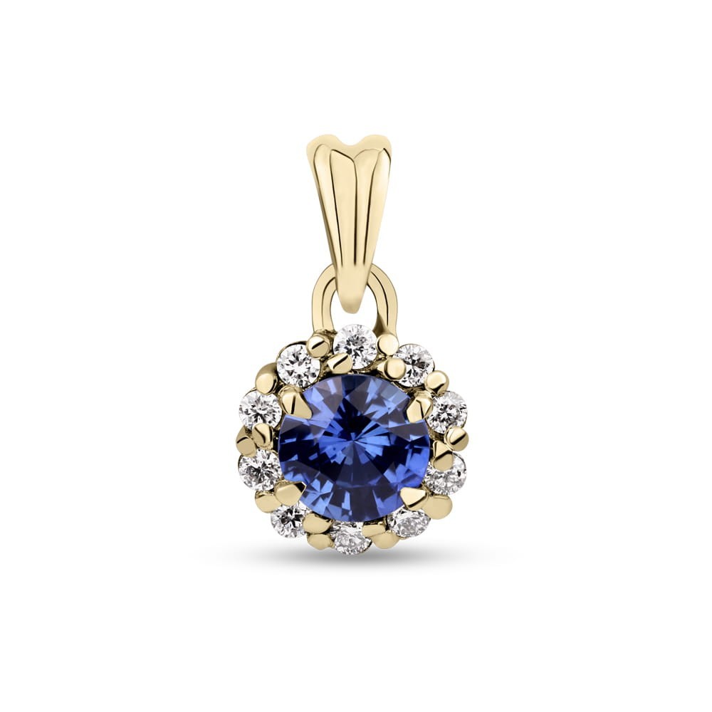 Gold pendant with brilliants "Colors 53"